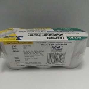 Royal Thermal Calculator Paper 3 Rolls NEW SEALED‎ PACKAGE